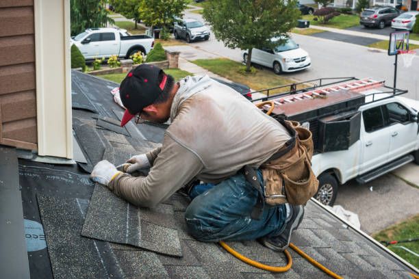 Professional Roof Leak Repair technician working in Woodbridge, NJ